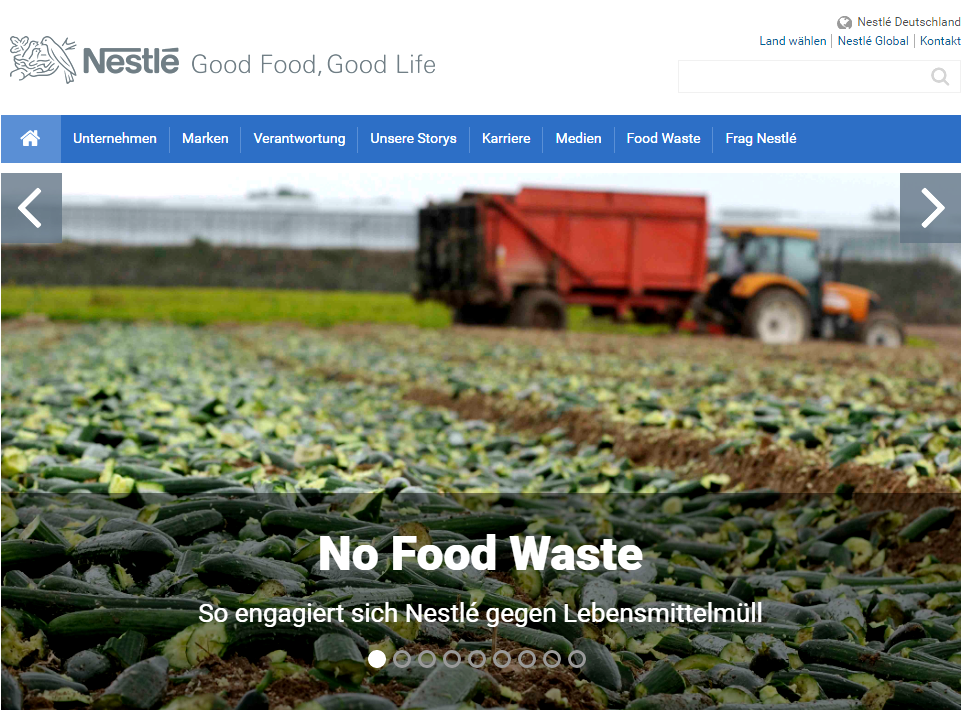 Web Application Developed for Nestle